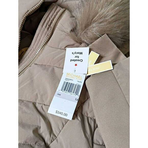 Michael Kors Plus Size Faux-Fur-Trim Hooded Puffer Coat Size 1X (MSRP $340) - Picture 9 of 9